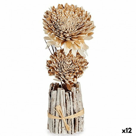 Decorative Flower Gift Decor 25-5240 25-5240 Natural 13 x 37 x 14 cm (12 Units)