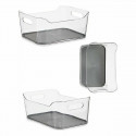 Atvilktņu Organizētāju Pārstrādājama plastmasa Pelēks 17 x 10,5 x 24,5 cm (12 gb.)