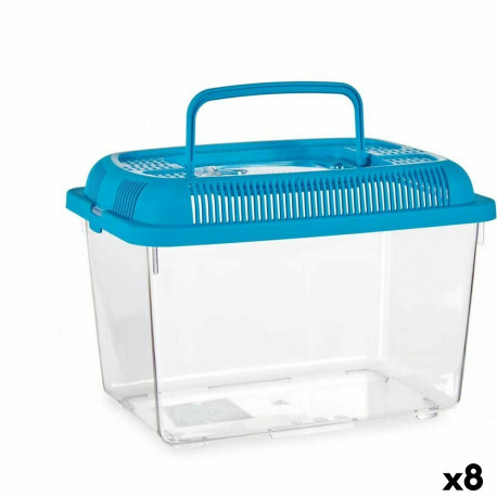 Fish tank Mascow 87866 87866 Blue Plastic 7 L 20 x 20 x 30 cm With handle Large (8 Units)
