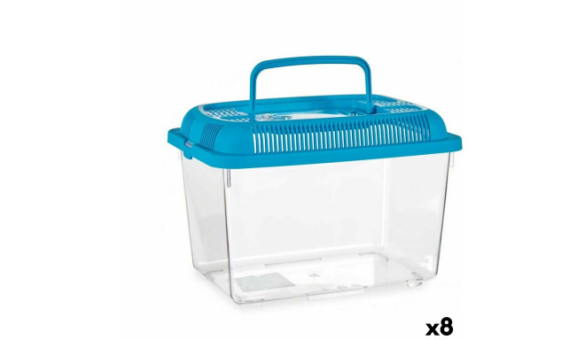 Akvaarium Käepidemega Suur Sinine Plastmass 7 L 20 x 20 x 30 cm (8 Ühikut)