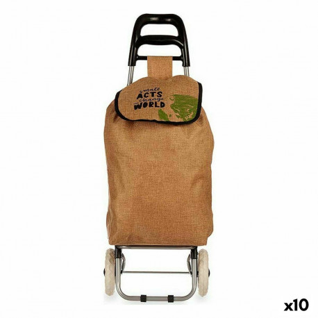 Shopping cart Kinvara WR3050-6A WR3050-6A Brown Black Green 3,3 L 36 x 95 x 35 cm (10 Units)