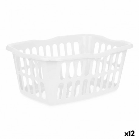 Basket Kipit 8067-W 8067-W White polypropylene 50 L (12 Units)