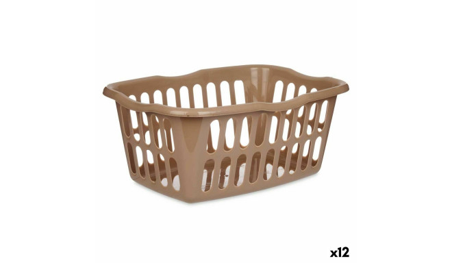 Basket Taupe polypropylene 50 L 58 x 24 x 42 cm (12 Units)