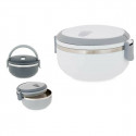 Round Lunch Box with Lid Plastic 700 ml (12 Units)