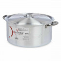 Casserole with lid Silver Aluminium 10 L (6 Units)
