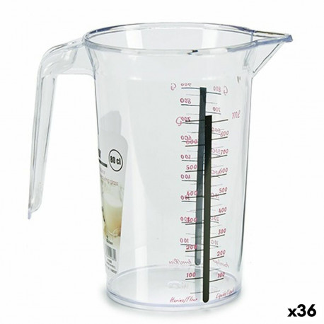 Measuring Jug 41889 41889 polystyrene Plastic 800 ml (36 Units)