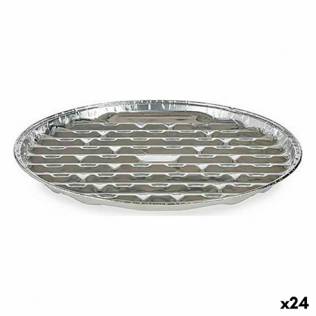 Pitsavorm Kinvara 64300 Hõbedane Alumiinium 32 x 3 x 32 cm Ühekordseks kasutamiseks Pizza (24 Ühikut
