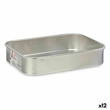 Kõrgete Äärtega Ahjupann Kinvara 100149 100149 Hõbedane Alumiinium Ø 18 cm 26 X 5 X 19 CM 19 x 5 x 2
