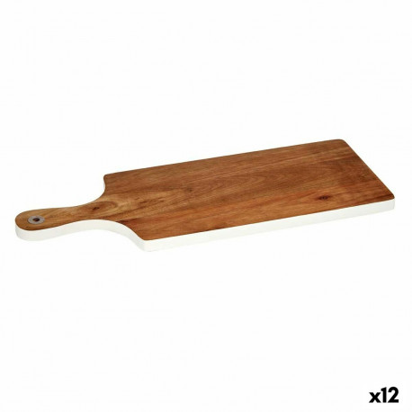 Cutting board Kinvara 78376 78376 White 17,3 x 1,5 x 44,8 cm (12 Units)