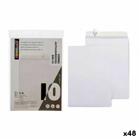конверты Pincello 229X324-10 Белый бумага 229 x 324 mm (48 штук)