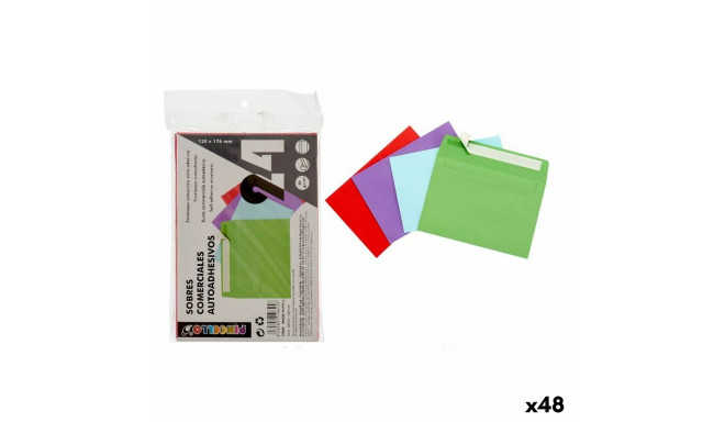 Ümbrikud Pincello 12X17-24 12X17-24 Mitmevärviline Paber 12 x 1 x 17,5 cm 120 x 176 mm (48 Ühikut)