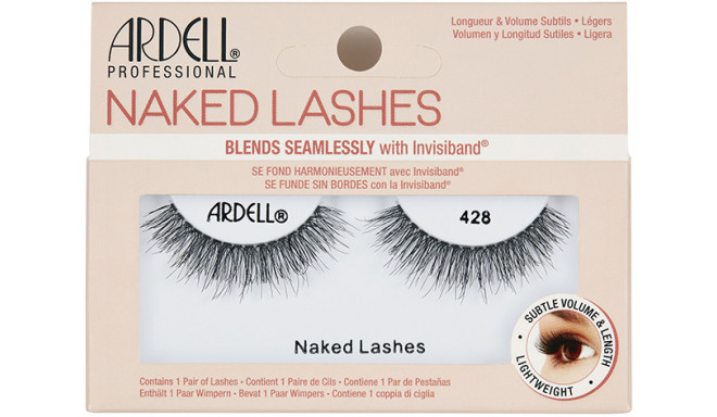 Ardell artificial eyelashes Naked Lashes 428, black