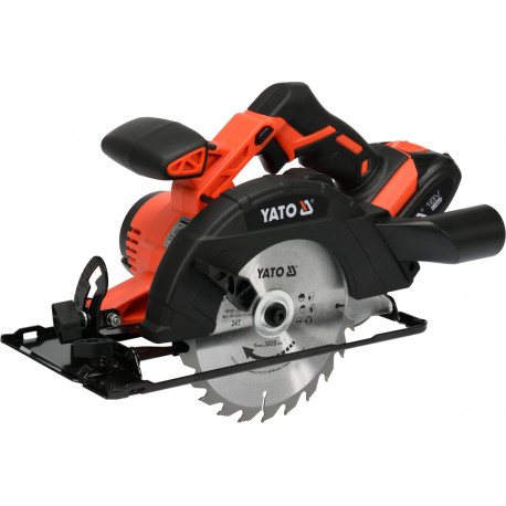 YT.CIRCULAR SAW 18V 165mm 1x2.0Ah