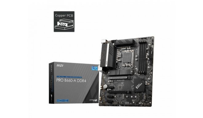 MSI mainboard PRO B660-A DDR4 Intel B660 LGA 1700 ATX