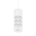 Belkin Connect White 6 AC outlet(s) 2 m