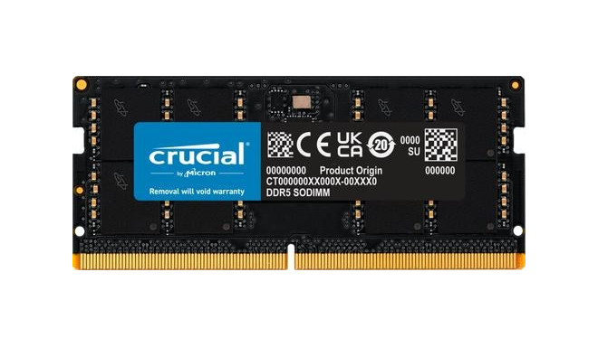 Crucial SORAM D5 5200 48GB CL46 - 48 GB memory module 1 x 48 GB DDR5 5600 MHz ECC