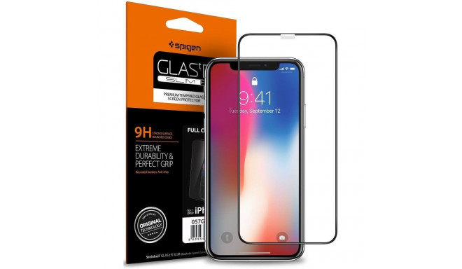 SZKŁO HARTOWANE SPIGEN GLASS FC IPHONE X / XS / 11 PRO BLACK