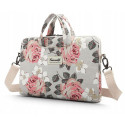 Canvaslifes laptop case 15-16", white rose