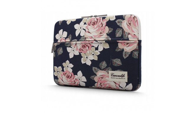 CANVASLIFE SLEEVE LAPTOP 13-14 NAVY ROSE