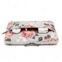 Canvaslife laptop sleeve 13-14", white rose