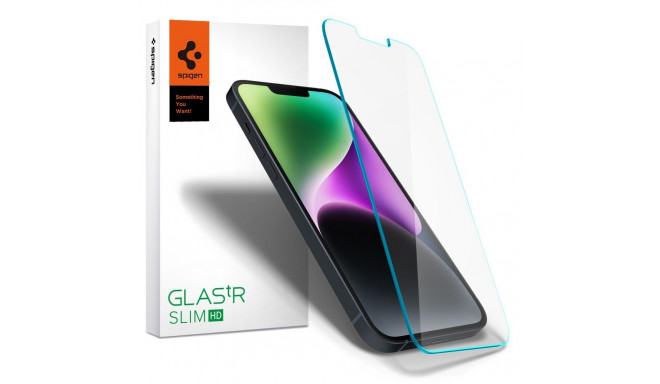SZKŁO HARTOWANE SPIGEN GLAS.TR SLIM IPHONE 13 PRO MAX / 14 PLUS / 15 PLUS CLEAR
