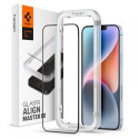 Spigen kaitseklaas Alm Glass FC iPhone 13/13 Pro/14, must