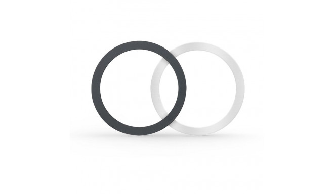 TECH-PROTECT MAGMAT MAGSAFE UNIVERSAL MAGNETIC RING 2-PACK BLACK & SILVER