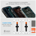 Spigen kaitseklaas Glas.tR Ez Fit iPhone 14 Pro, läbipaistev 2tk