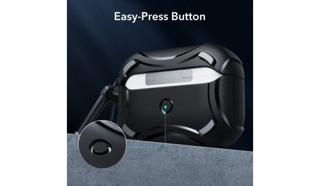 ESR protective cover Cyber Armor HaloLock MagSafe Apple AirPods Pro 1/2, black