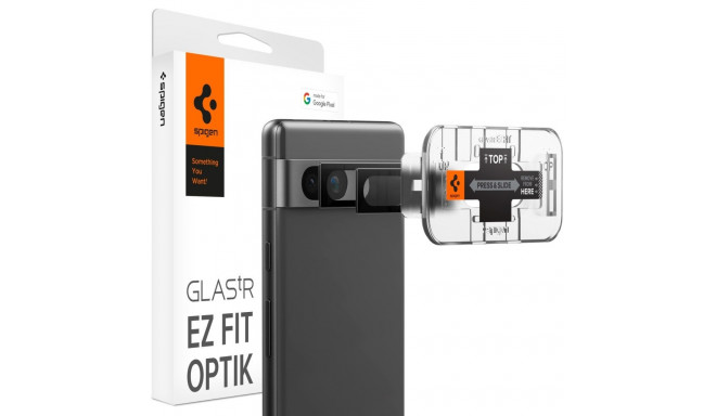 OSŁONA APARATU SPIGEN OPTIK.TR ”EZ FIT” CAMERA PROTECTOR 2-PACK GOOGLE PIXEL 7A BLACK