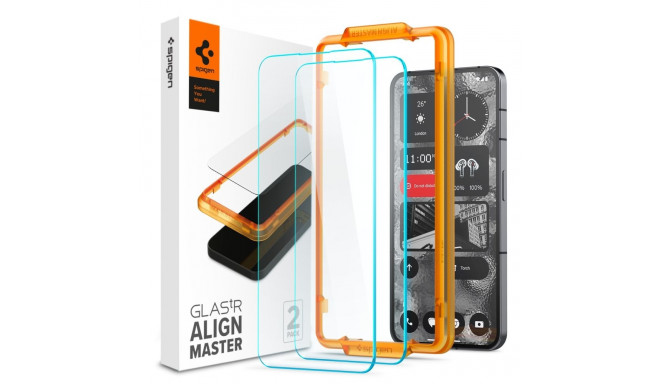 SZKŁO HARTOWANE SPIGEN ALM GLAS.TR 2-PACK NOTHING PHONE 2 CLEAR