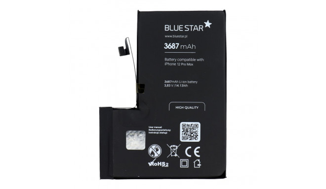 BLUE STAR HQ battery for IPHONE 12 Pro Max 3687 mAh