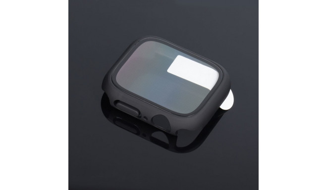 Bestsuit kaitseümbris + kaitseklaas Hybrid Glass Apple Watch 7/8/9 41mm, graphite