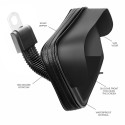 Moto / scooter holder waterproof with zip and hood 6,4" - 8"