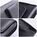 ROYAL - Leather universal belt holster / black - Size M - for IPHONE 12 MINI / 13 MINI / SAMSUNG A40
