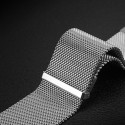 DuxDucis watch strap Milanese Apple Watch 42/44/45mm, platinum