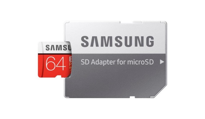 Samsung mälukaart microSDXC 64GB EVO+ Class 10 + adapter (MB-MC64GA/EU)