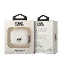 Original case KARL LAGERFELD KLAPRUNCHH for Apple Airpods Pro (3D Sil NFT Choupette / white)