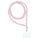 COLORFUL pendant for the phone / cord length 120cm (60cm in the loop) / on neck - lite pink COLORFUL pendant for the phone / cord length 120cm (60cm in the loop) / on neck - lite pink