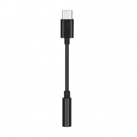 Adapter AUX Type C (male) to Jack 3,5 mm (female) black