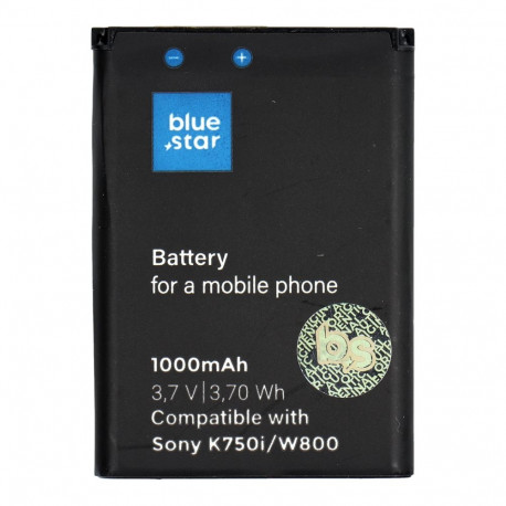 Battery for Sony Ericsson K750i / W800 / W550i / Z300 1000 mAh Blue Star Premium