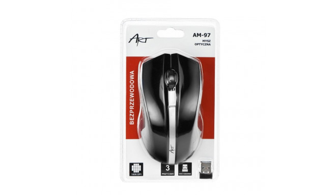 ART wireless computer mouse 2,4G 1000 dpi AM-97 black