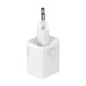 BASEUS charger Type C Super Si Power Delivery 25W + cable Type C to Type C white TZCCSUP-L02