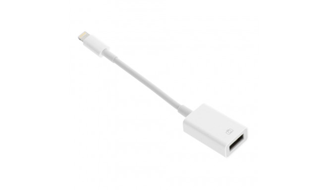 Adapter OTG USB A (female) to Lightning (male) white