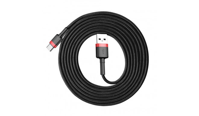 BASEUS cable USB A to Type C 1,5A Cafule CATKLF-U91 3 m black red