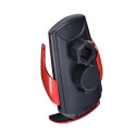 FORCELL car holder with wireless charging automatic sensor + magnetic adapters HS1 15W red