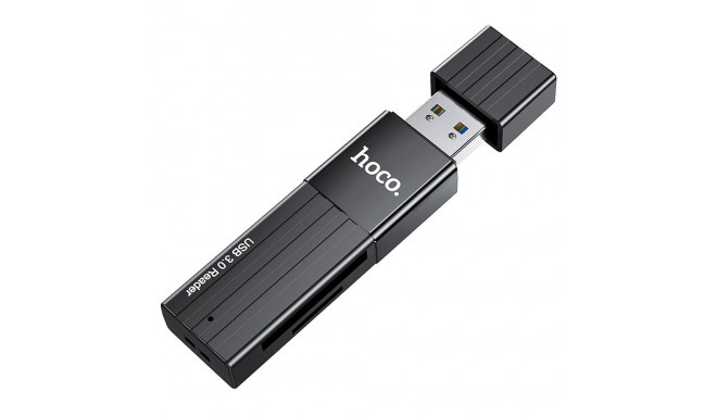 HOCO card reader 2in1 USB A 2.0 HB20 black