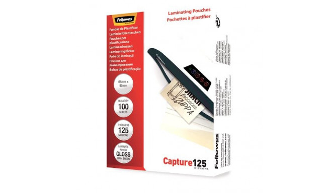 LAMINATOR POUCH GLOSSY CARD/125 100PCS 5306702 FELLOWES