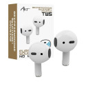 Bluetooth earphones TWS ART AP-TW-B1 with microphone for Lightning 8-pin białe