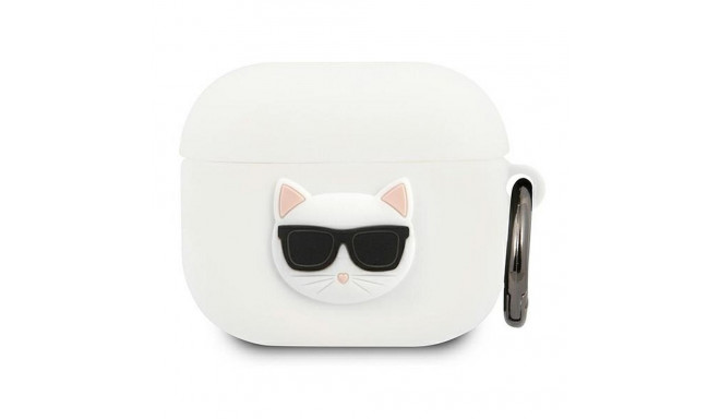 KARL LAGERFELD case for APPLE Airpods 3 KLACA3SILCHWH white